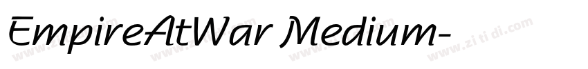 EmpireAtWar Medium字体转换
